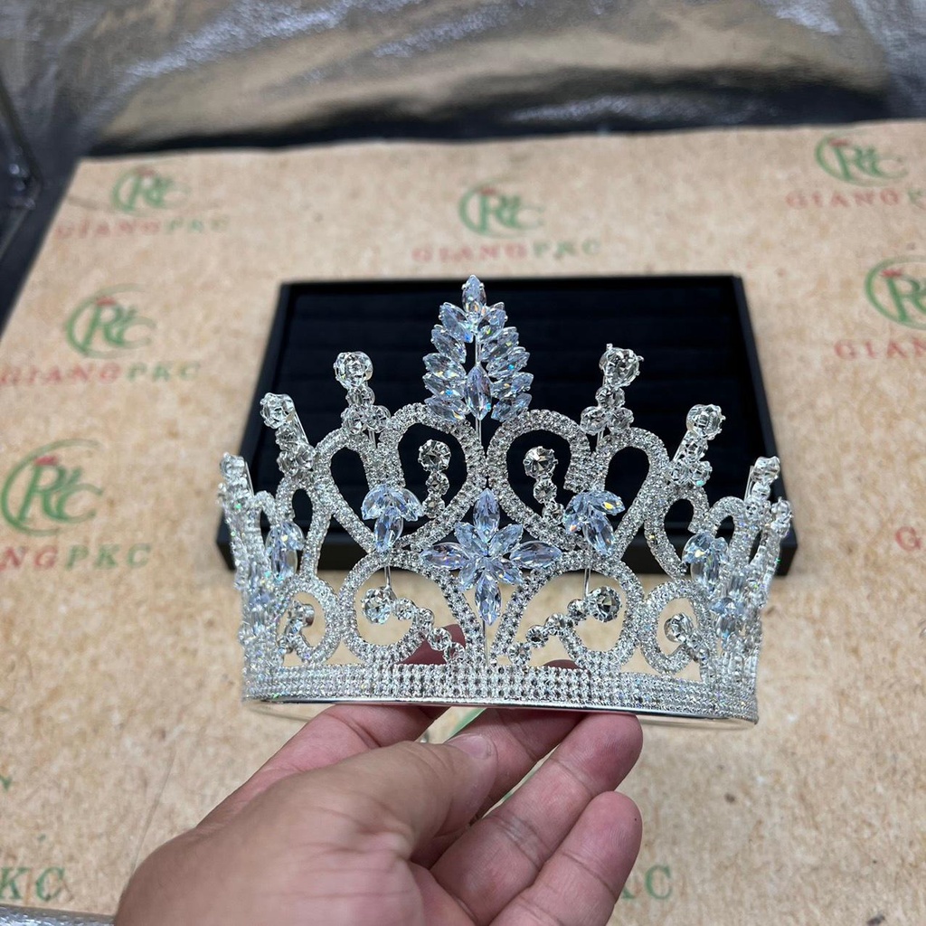 Vương miện các cuộc Thi Thanh Lịch đá đẹp cao 10 cm mẫu 2022 Giangpkc 1  Phụ kiện cưới Giang