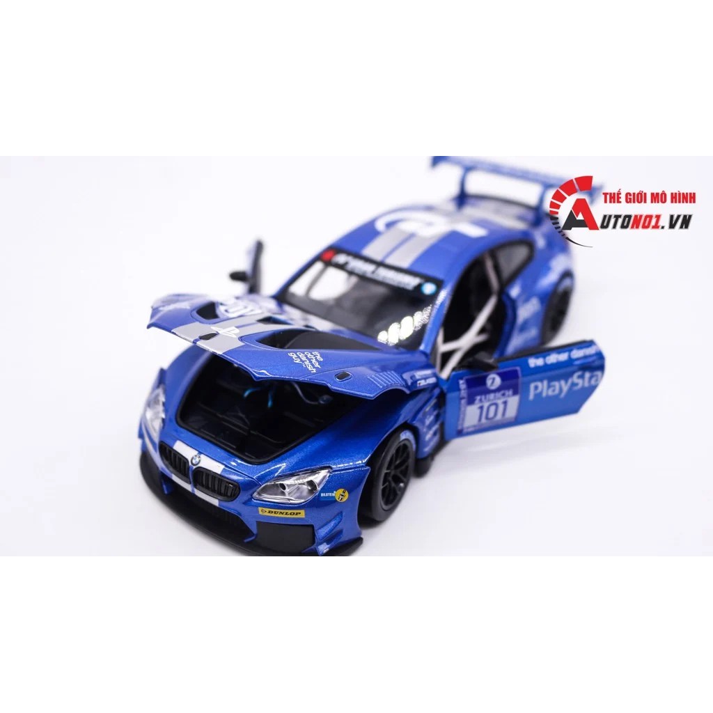 MÔ HÌNH XE Ô TÔ BMW M6 DTM BLUE 1:24 MSZ 1885