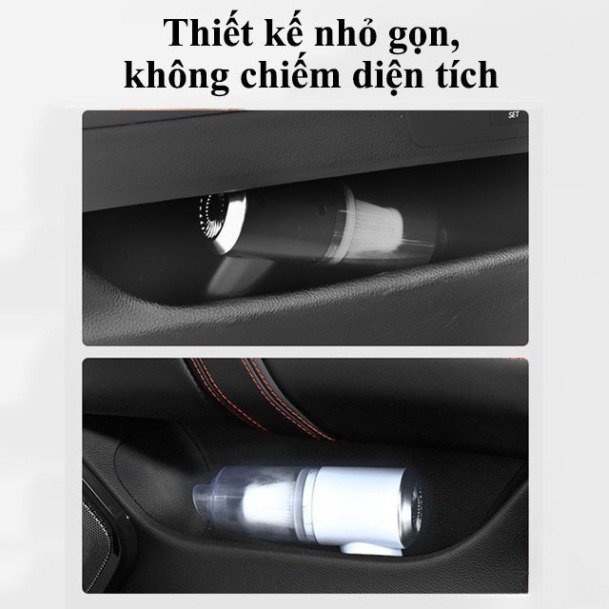 Máy hút bụi cầm tay mini - Máy hút bụi không dây đa năng lực hút siêu mạnh sử dụng hút bụi ô tô, bụi giường