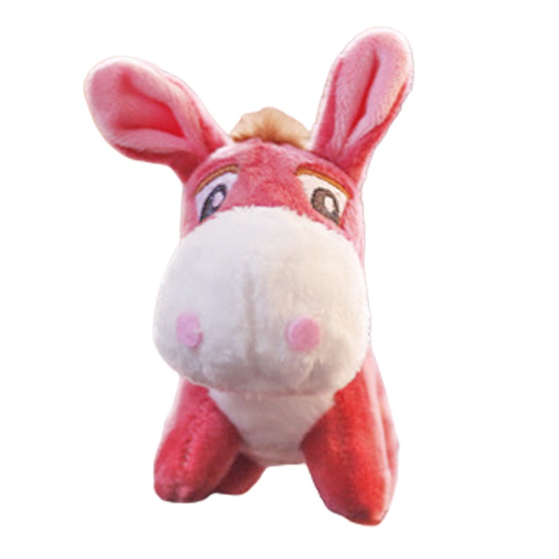 Móc khóa hình lạc đà nhồi bông mềm mại màu cầu vồng xinh xắn