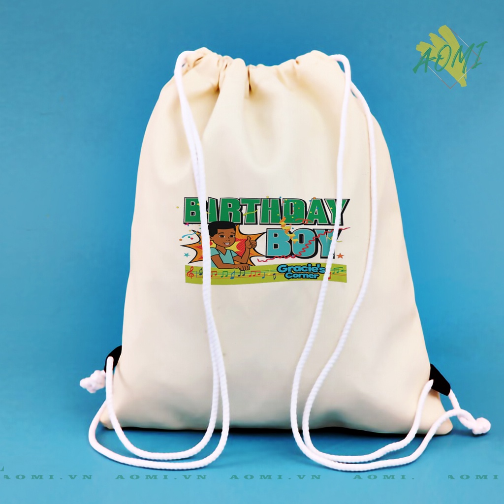 BALO MINI phonics song gracie's corner AOMIVN DÂY RÚT ĐEO VAI 33x38cm NHỎ XINH UNISEX CHẤT CANVAS CUTE TIỆN ÍCH DU LỊCH