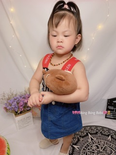 Chân váy bò mềm cho bé gái