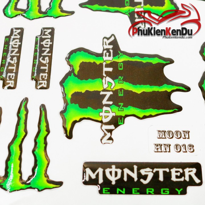 TEM NỔI MONSTER NGUYÊN TẤM [TẶNG KÈM 1 TEM STICK]