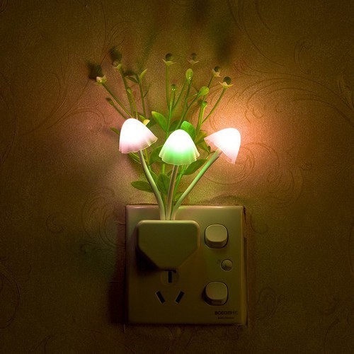 Đèn ngủ cảm ứng ánh sáng hình cây nấm Avatar 0,5 W Đèn LED cảm biến ánh sáng nhiều màu sắc độc đáo