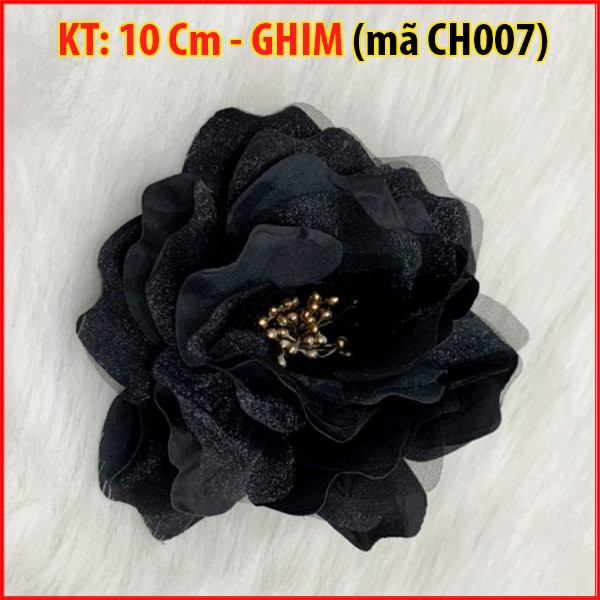ROMI - Tag Hoa Voan Cài Áo Có Ghim Phụ Kiện Trang Trí Váy Đầm Nữ CH007