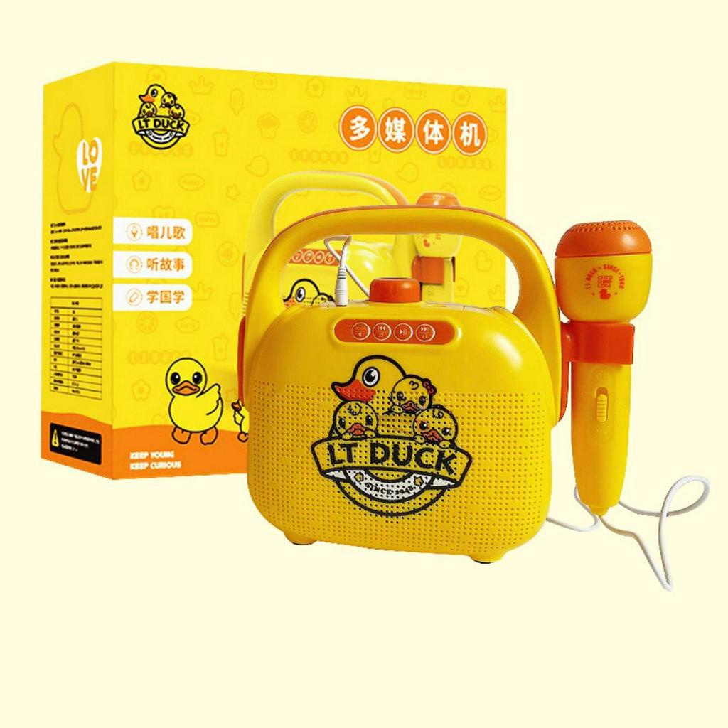 Loa micro hát karaoke chú vịt với nhiều chức năng đồ chơi âm nhạc cho bé