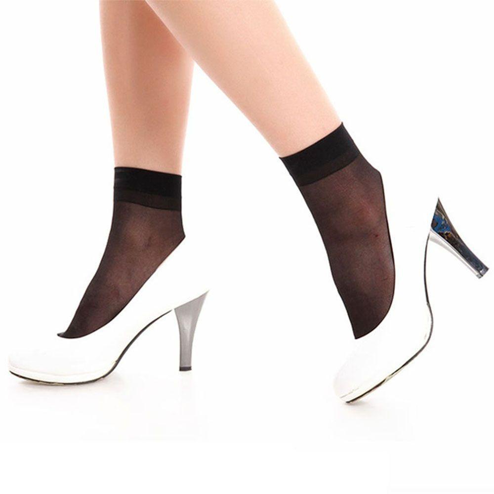 Bộ 10 Đôi Vớ Chân In Chữ SOMEDAYZL|Vớ Lụa Siêu Mỏng Trong Suốt Gợi Cảm Hợp Thời Trang