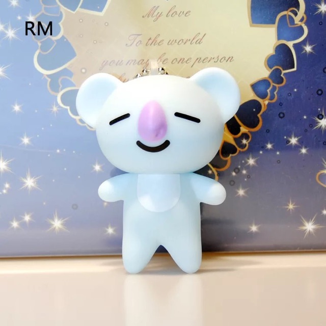 SIÊU PHẨM móc khoá BT21 ngộ nghĩnh bằng nhựa