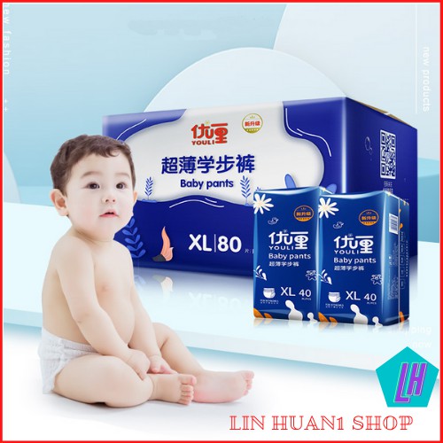 Bộ tã/bỉm/quần dán Youli size S M L XL 2XL 3XL 36-56