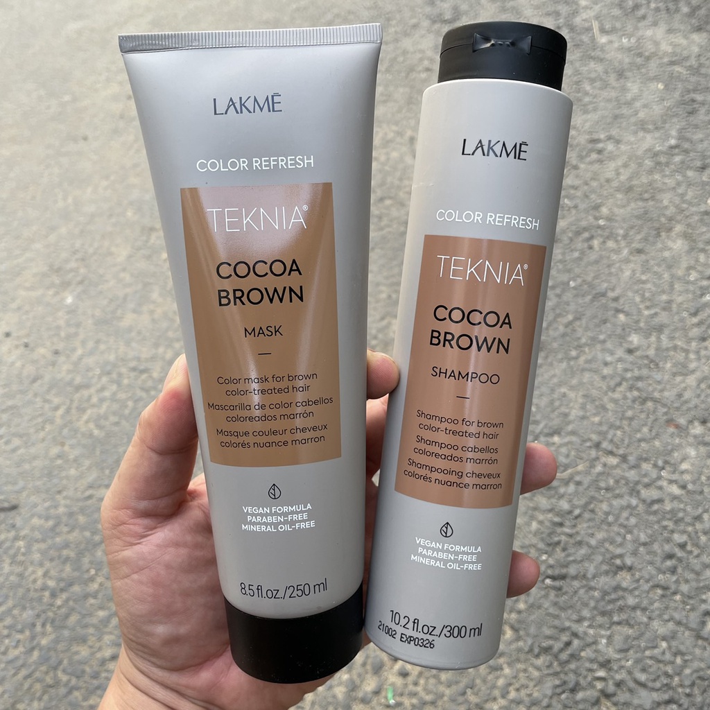 Kem ủ tóc cho tóc nhuộm nâu Lakme Teknia Color Refresh Mask COCOA Brown 250ml