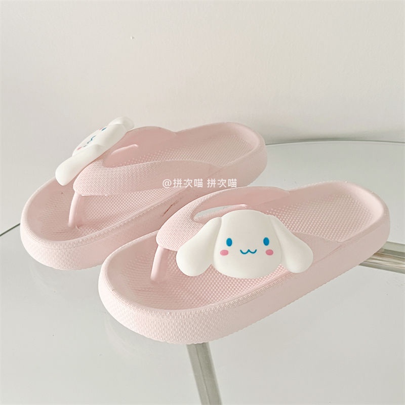 Dép Sandal Đế Dày Siêu Mềm Mại Họa Tiết Chú Chó Tai To Dễ Thương Thời Trang Mùa Hè Cho Nữ