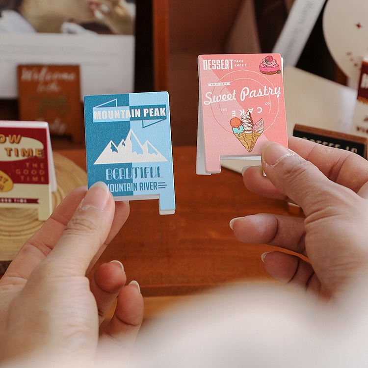 Kẹp Gỗ Giữ Ảnh/Ảnh Để Bàn Dễ Thương Sáng Tạo Phong Cách Retro