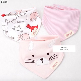 Set 3 khăn tam giác Mom’s care bé gái
