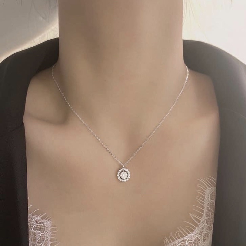 Dây chuyền nữ bạc ta có tua chờ tuỳ chỉnh độ dài - Vàng Bạc Khải Khải