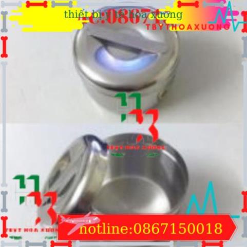 Hũ Đựng Bông Cồn Y Tế- Inox 304