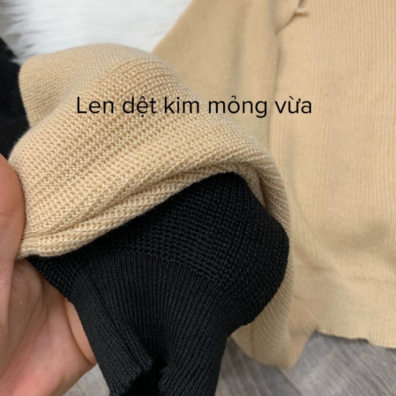 Gaeul Store-Áo khoác cardigan dệt kim dài tay dáng lửng kiểu Hàn Quốc xinh xắn dễ thương dành cho nữ