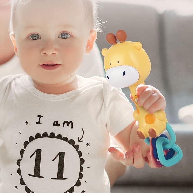 Đồ chơi cầm tay xúc xắc, gặm nướu phát nhạc Baby Molar Music Stick cao cấp an toàn cho bé Baby Try từ 6M+ Beehouse