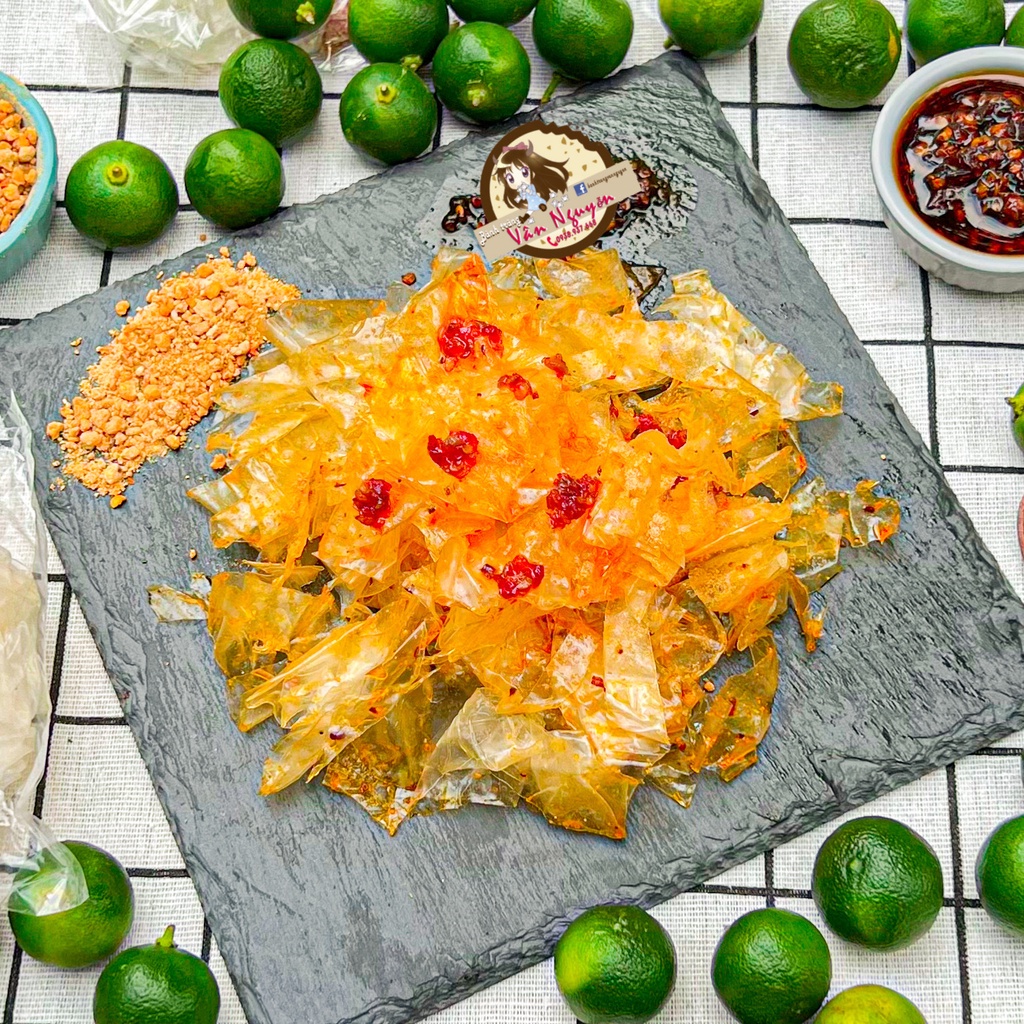 Bánh tráng phơi sương sa tế tắc siêu cay. Bánh Tráng Vân Nguyễn