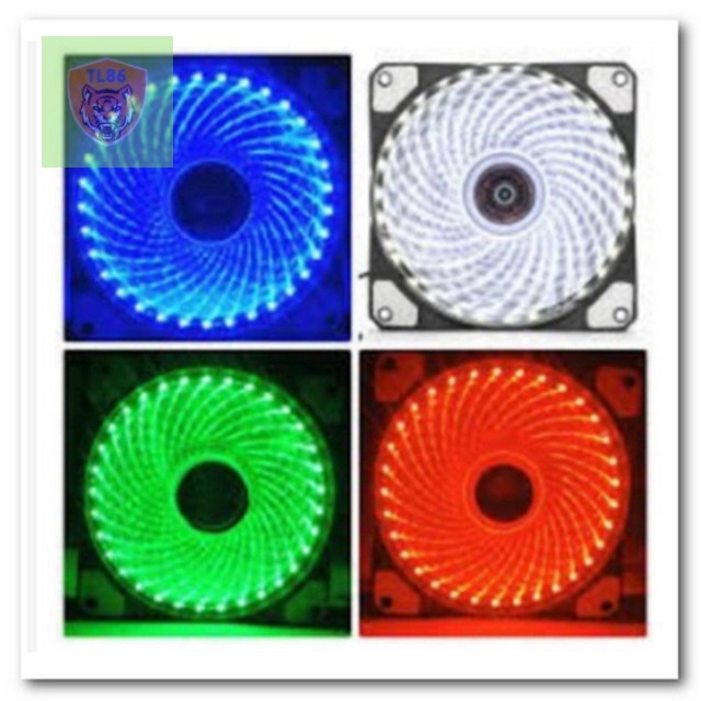 Fan led 33 bóng đèn led, 12cm làm mát cho case máy tính, quạt hông cpu làm mát .