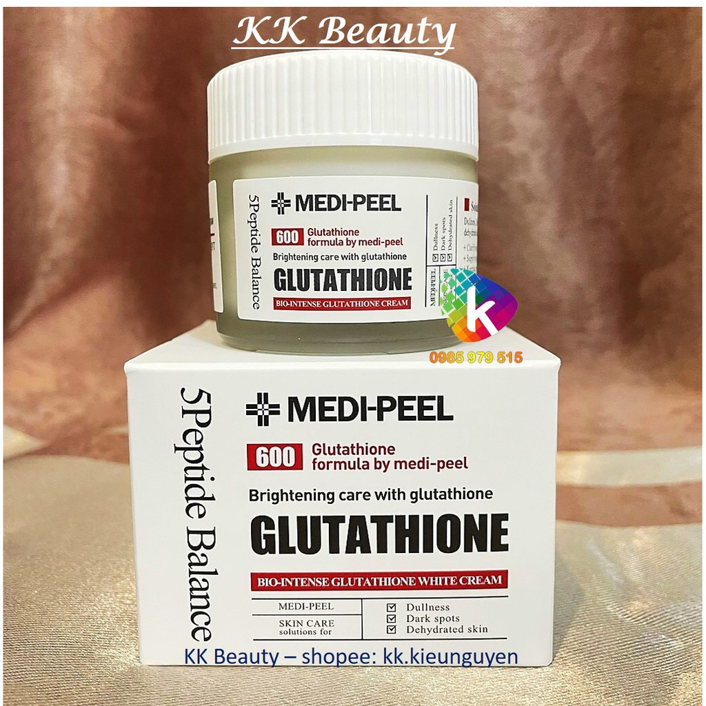 Kem dưỡng Trắng Mịn Se Lỗ Chân Lông Medi Peel Bio Intense Gluthione 600 White Cream / Medipeel