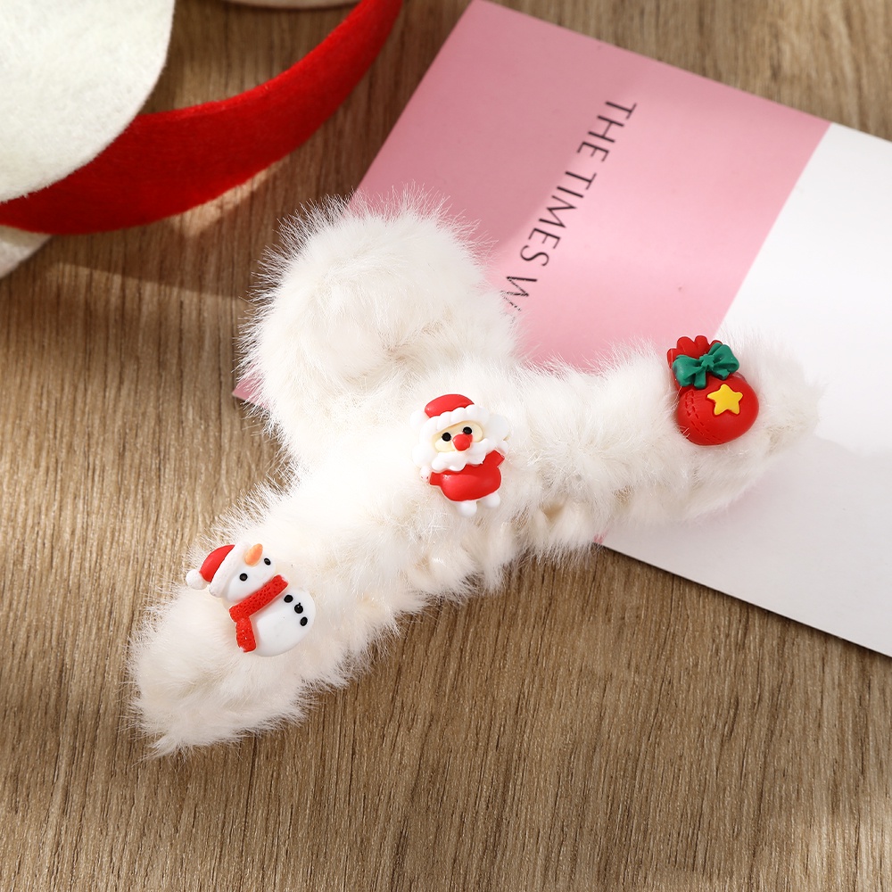 Haimeikang Kẹp Tóc Hình Ông Già Noel / Người Tuyết Dễ Thương