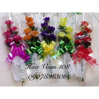 Bó hoa hồng pha lê ( hình minh hoạ)