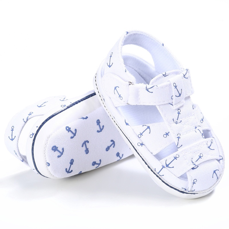 ღ♛ღNEW Baby girl boy sandals Shoes print light canves infants 0 to18 Month Unisex