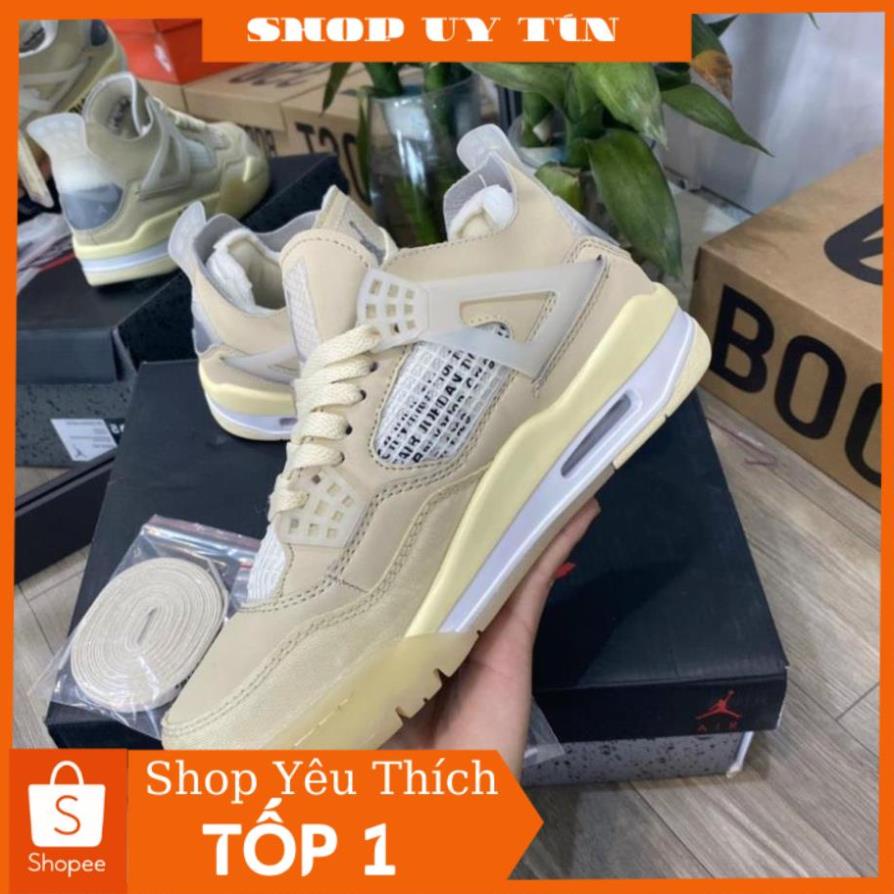 19Giày Sneaker Jordan 4 Off White Full Box Full Phụ Kiện Freeship