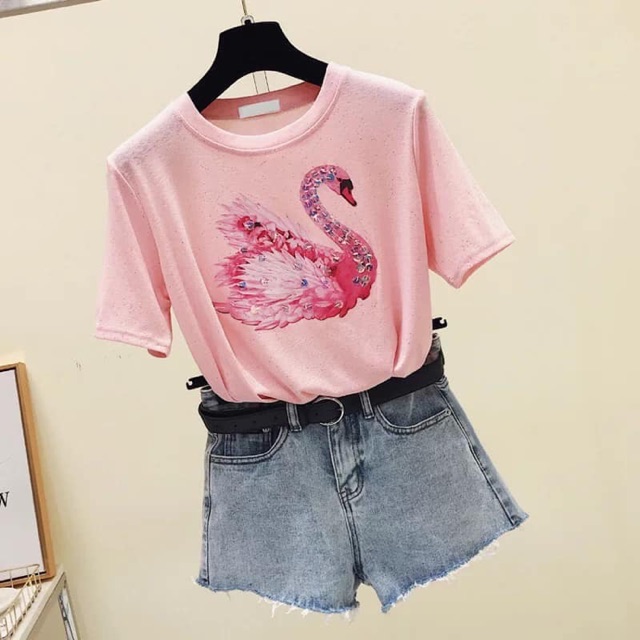 combo áo hồng hạc