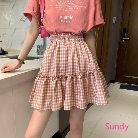 Chân Váy Chữ A Lưng Cao Xếp Ly Thời Trang Mùa Hè Cho Bé Gái