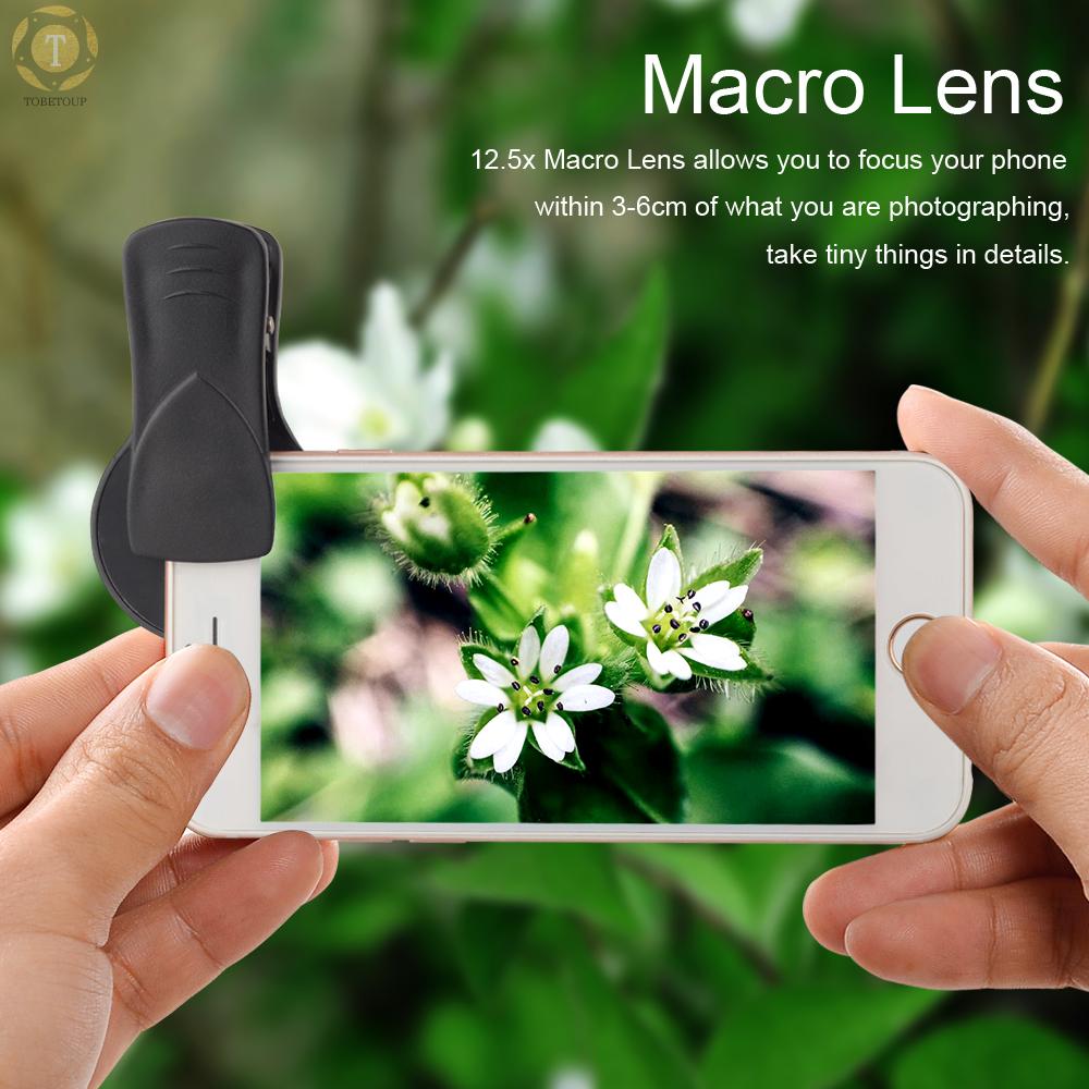 Shipped within 12 hours】 APEXEL APL-0.45WM Phone Lens Kit 0.45X Super Wide Angle & 12.5X Super Macro Lens HD Camera Lenses with Lens Clip for iPhone Samsung Huawei Xiaomi More Smartphone Phone Lens [TO]