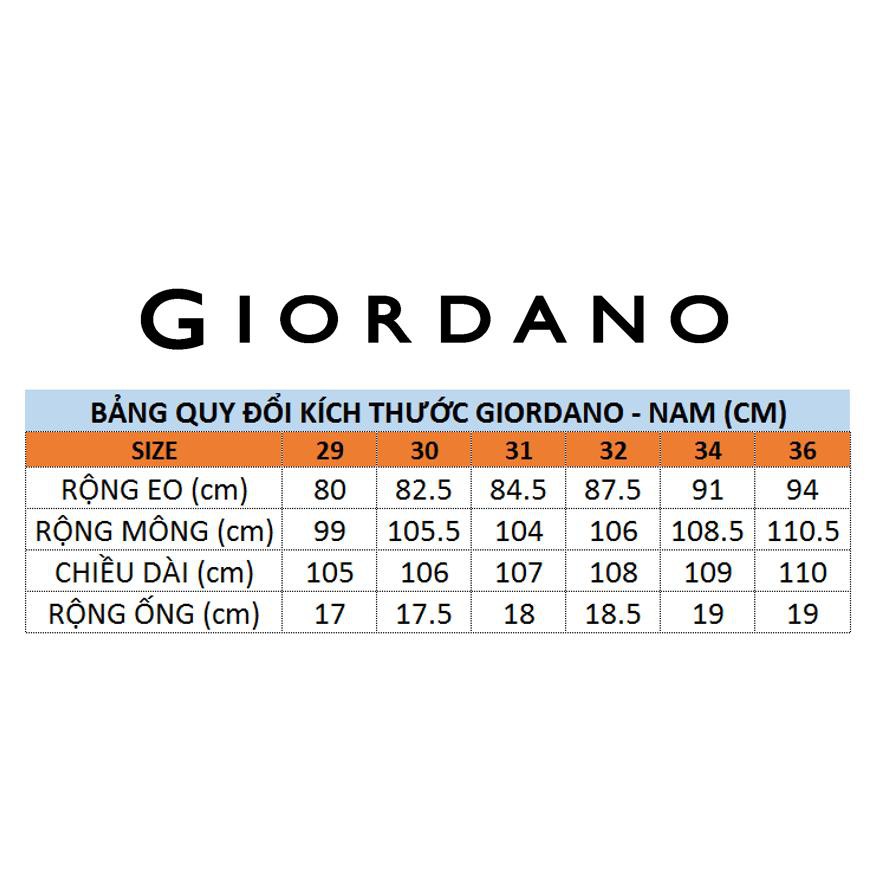 Quần Jeans Dài Nam Vải Mềm Giordano 01119011