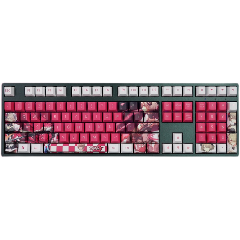 Rita Rossweisse Keycaps Cherry Profile Honkai Impact 3 Anime PBT Dye Sub Bàn phím cơ học Keycap