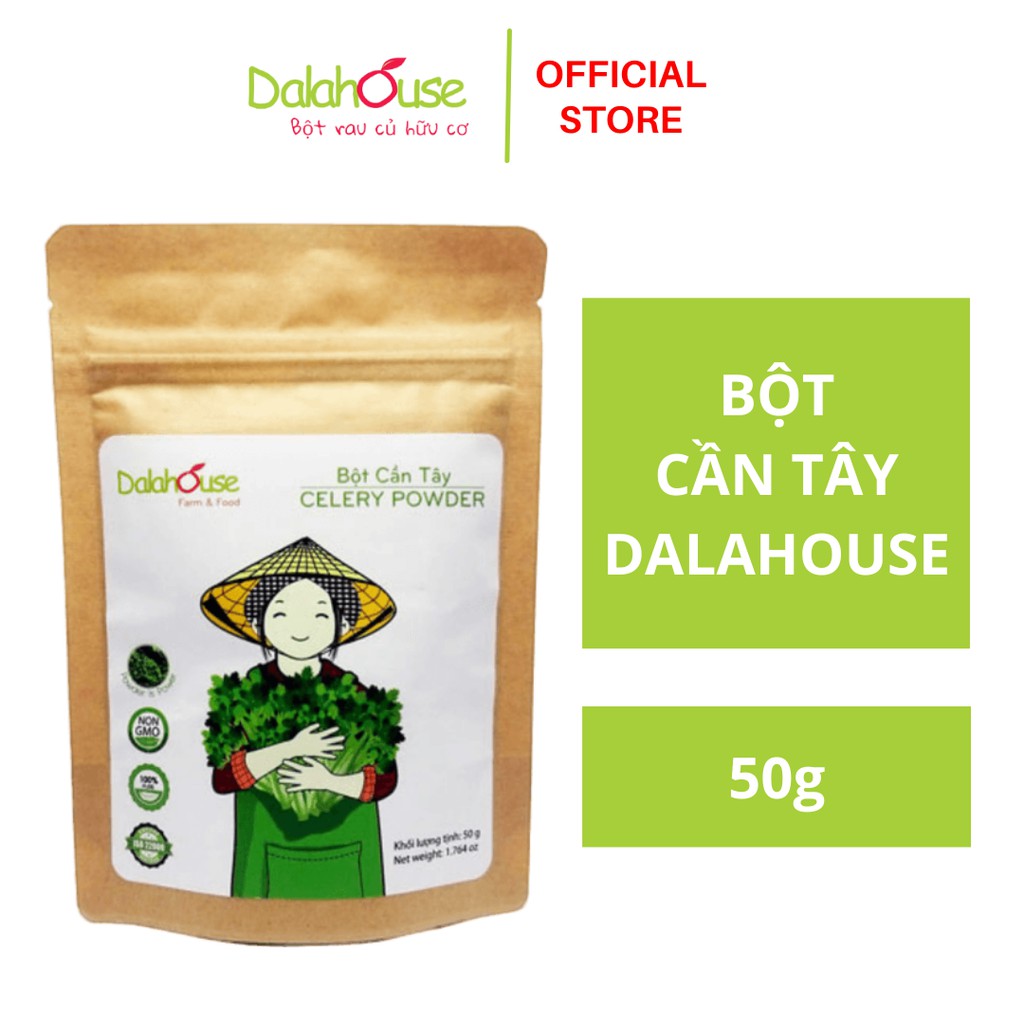 Bột Cần Tây Sấy Lạnh Nguyên Chất Dalahouse 50g