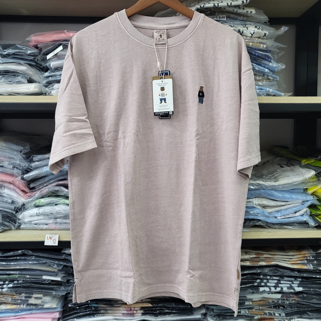 Áo Thun WHOAU Korea mới 2022 - Garment Dyed