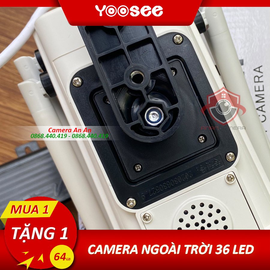 Camera yoosee ngoài trời thân xoay 52 LED Full HD 1080P kèm thẻ nhớ chuyên dụng