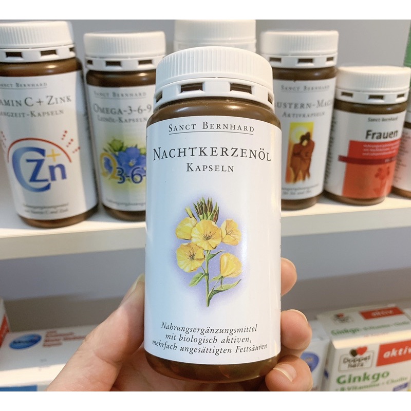 Tinh dầu hoa anh thảo Sanct Bernhard Nachtkerzenol - Lọ 200 viên - Hàng nội địa Đức
