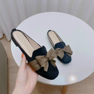 GIÀY SỤC SANDAL DA LỘN NƠ BÁNH BÈO SIÊU YÊU (Sale hàng hè)