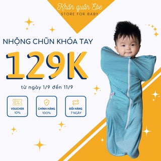 Nhộng Chũn Có Khoá Mở Tay FREESHIP Quấn Ngủ Noonon Cho Bé Sơ Sinh -Mã NCD02