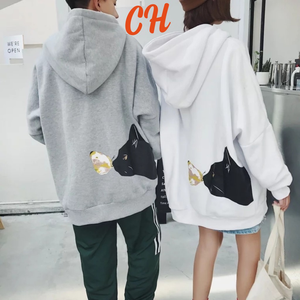 [FREESHIP ĐƠN TỪ 50K] Áo hoodie mèo bướm siêu đẹp CHU0412