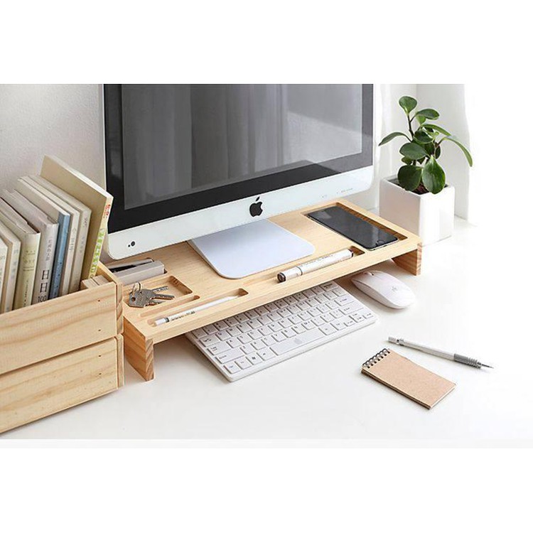 ❤️ Kệ Kê Đỡ Màn Hình Máy Tính, Kê iMac, Kê PC ❤️ Thiết Kế Tinh Xảo Bằng Gỗ Tự Nhiên