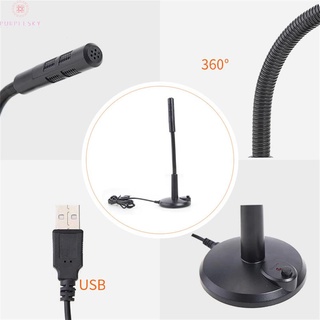 USB Microphone Recording USB Black For PC Desktop Laptop Mic Microphone