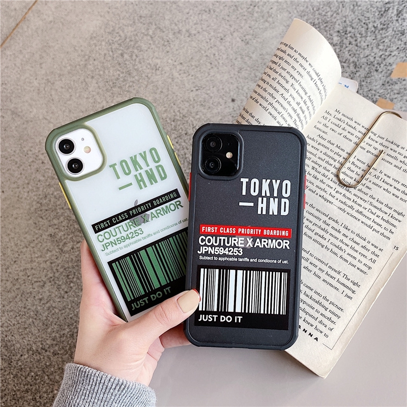 Ốp điện thoại mềm hình Tokyo màu xanh lá/đen cho Iphone 11 Pro MAX i7 i8 Plus XR XS MAX | BigBuy360 - bigbuy360.vn
