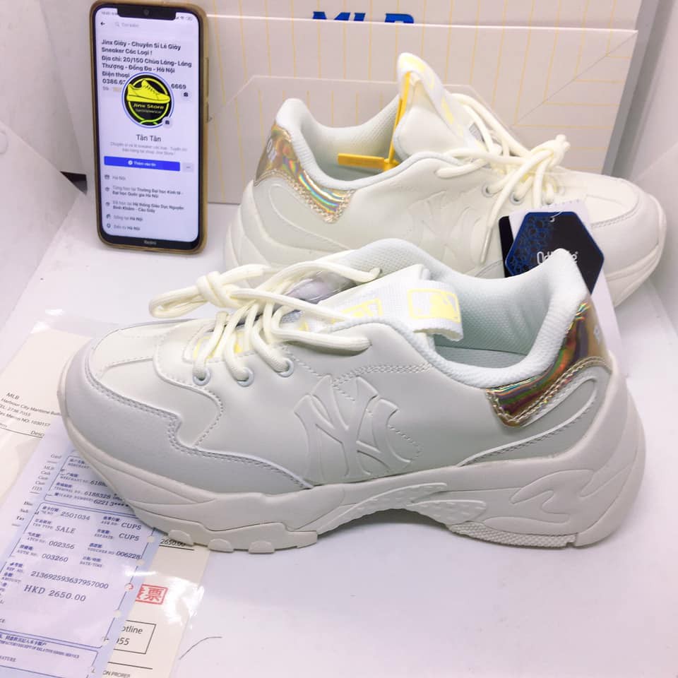 [ FREE SHIP ] Giày thể thao sneaker M L B  trắng phối chứ NY HOLO  full size, full bill box hàng 1:1 | BigBuy360 - bigbuy360.vn