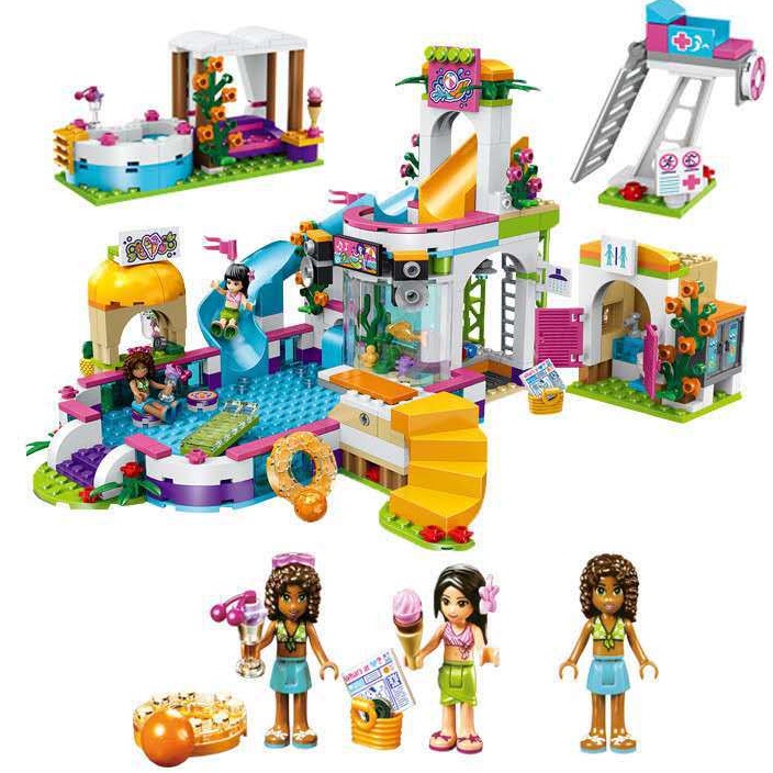 Bộ Lego Lắp Ghép Friends Công Viên Vui Chơi / 550 Mảnh Ghép. Lego Ninjago Đồ Chơi Cho Bé