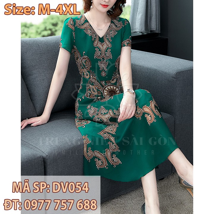 [CÓ SẴN] Đầm 3xl 4xl voan hai lớp đi đám cưới u50 mẹ trung niên bigsize giá rẻ đẹp