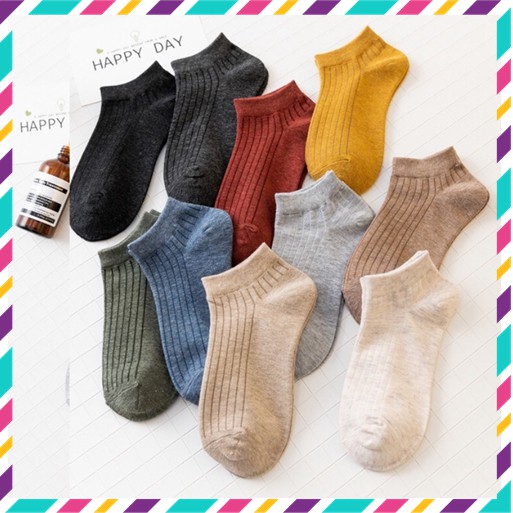 [ TẤT TRƠN NGẮN CỔ LOẠI 1 ] Tất Trơn Dai Bền Loại 1 - Nhiều Màu Sắc - Freesize - Không Xù - Dễ Dàng Giặt - Làm Quà Tặng!