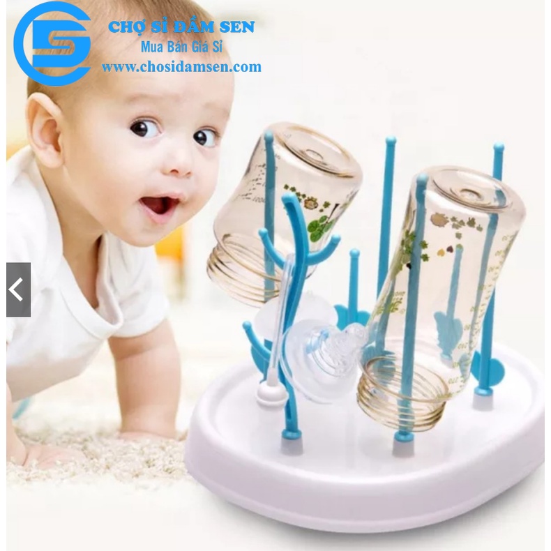 Kệ phơi bình sữa và phụ kiện cho bé/ kệ úp bình sữa cho bé G352-GiaBinhSua