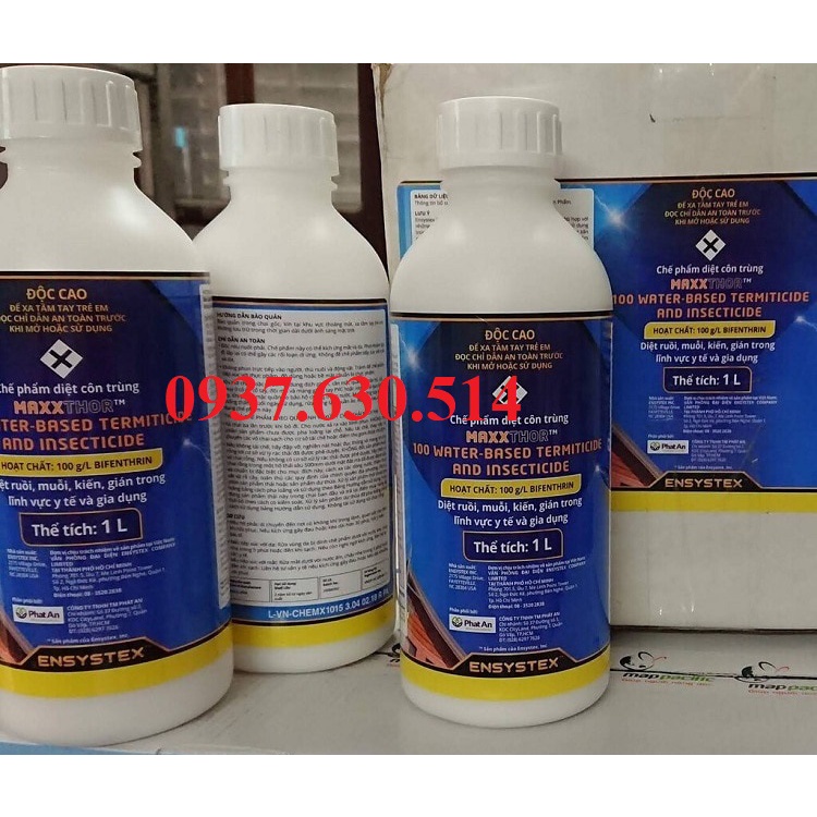 Thuốc diệt muỗi và côn trùng MAXXTHOR 10 bên trong nhà, khách sạn... , tồn lưu lâu trên bề mặt