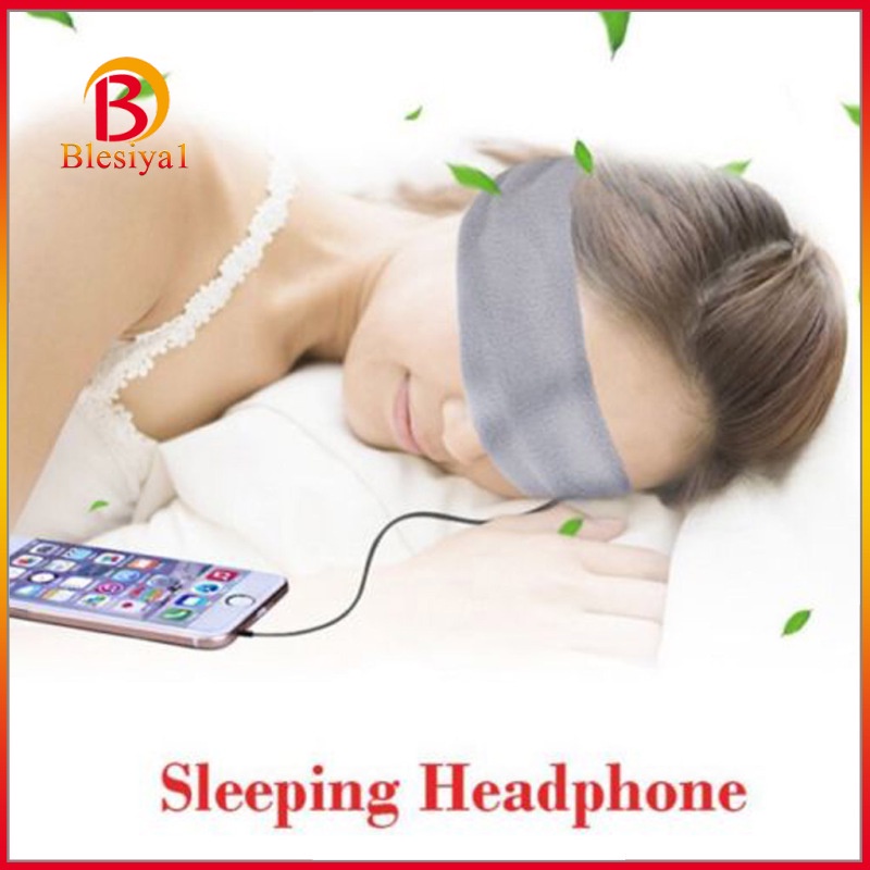 [BLESIYA1] 3.5mm Wired Sleep Headphone Comfortable Eye Mask for Sleeping,Travel Pink